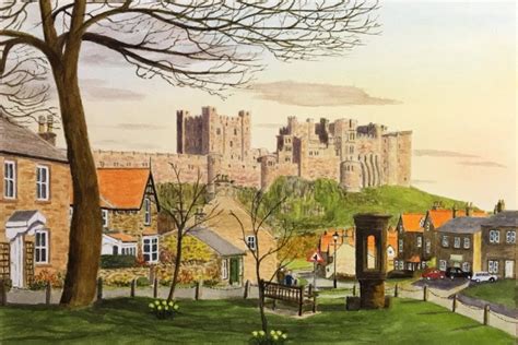 One Evening In Springtime At Bamburgh My Watercolour Painting Just