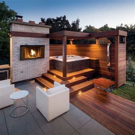 30 favorite outdoor rooms ideas to upgrade your outdoor space hot tub backyard hot tub patio