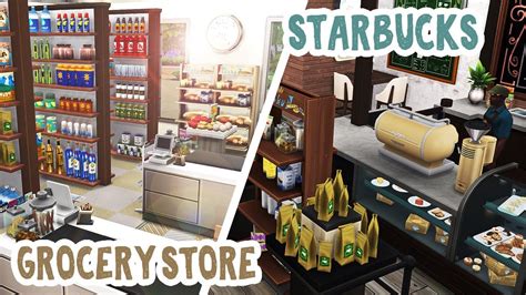 Starbucks And Grocery Store In Del Sol Valley The Sims 4 Speed Build