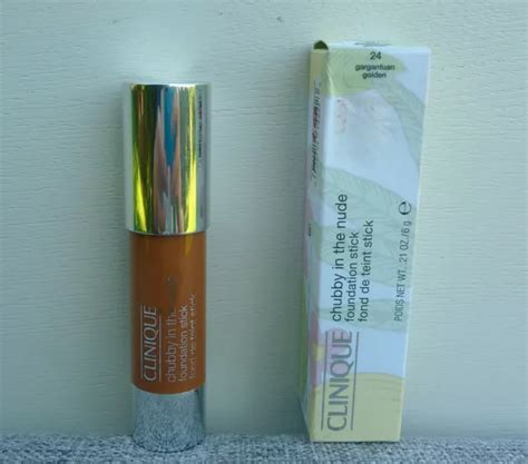 Clinique Chubby In The Nude Foundation Stick Garganthan Golden New In Box Picclick
