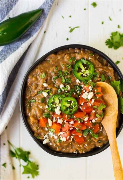 Eat with sweet crackers or fresh vegetables. The BEST Instant Pot Refried Beans | Easy No Soak Recipe