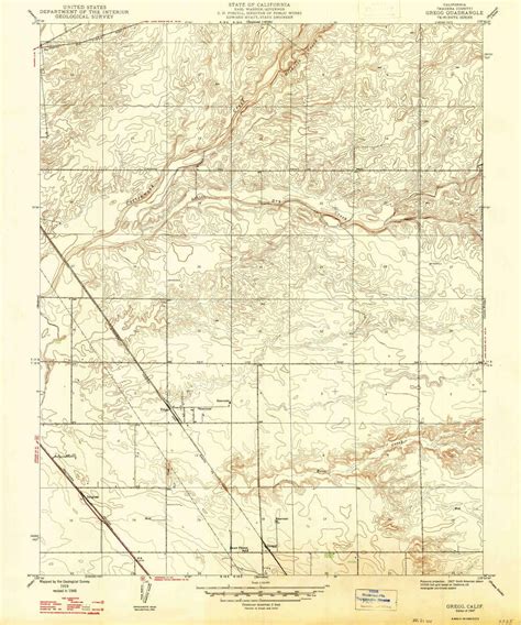 Yellowmaps Gregg Ca Topo Map 124000 Scale 75 X 75