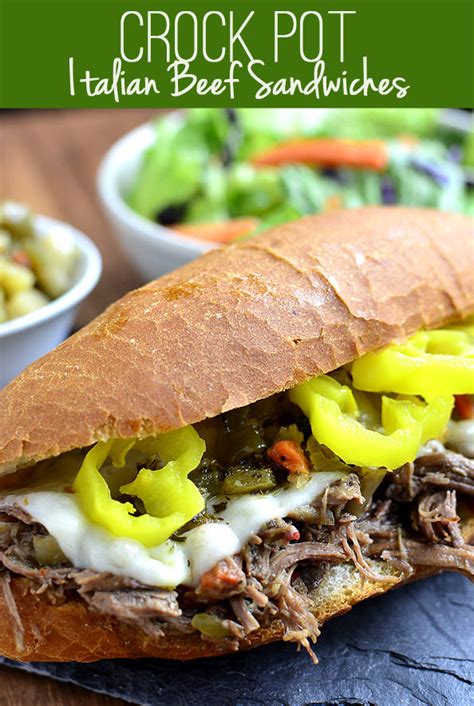 These ground beef recipes are perfect for weeknight dinners. Crock Pot Italian Beef Sandwiches (Video) - Iowa Girl Eats