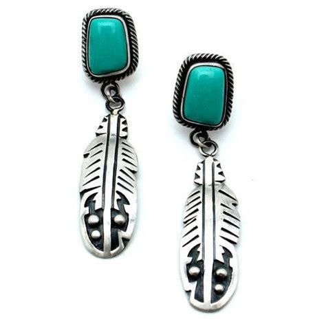 Native American Roped Turquoise Earring Turquoise Drop Earrings