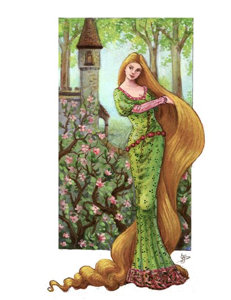 Rapunzel By Icmusincubus On Deviantart Fairytale Illustration Fairy