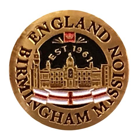England Birmingham Mission Lapel Pin Lds Etsy