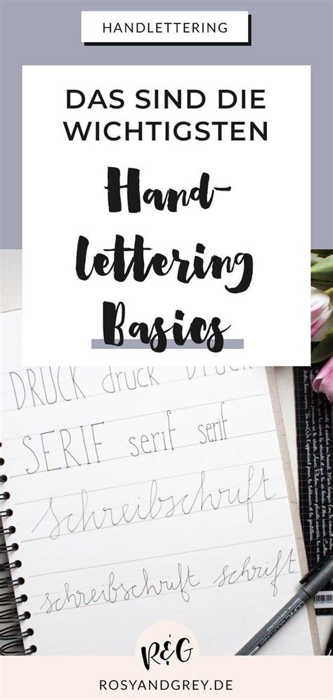 This is handlettering lernen by artnight on vimeo, the home for high quality videos and the people who love them. Handlettering Basics - Rosy & Grey | Handlettering ...
