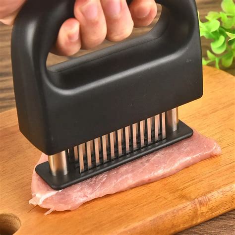 Meat Tenderizer With 48 Steel Ultra Sharp Needle Blades Kitchen