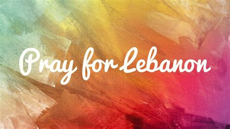 Prayer For Lebanon St Thereses Parish Essendon