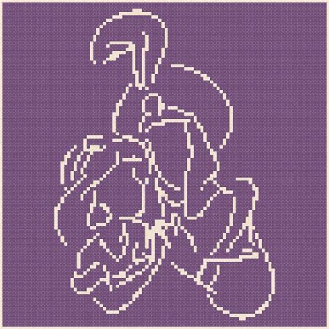 Bogo Free Cross Stitch Chart Aladdin Silhouette Cross Stitch Pattern