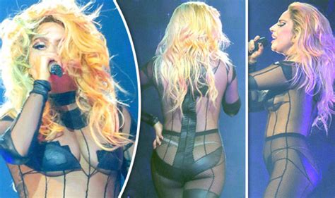 Lady Gaga Comes Close To Nip Slip As She Goes Braless In Totally Sheer