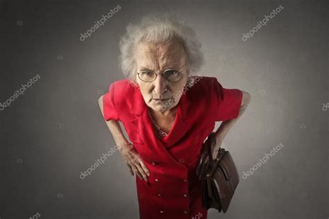Angry Old Woman — Stock Photo © Olly18 109846868