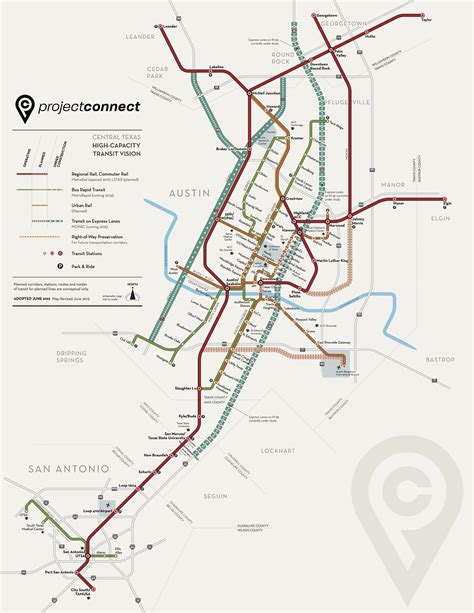 Austin Metro Rail Map