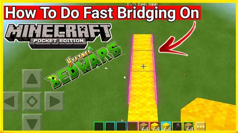 How To Fast Bridge In Minecraft Pe Fast Bridging In Minecraft Pe In