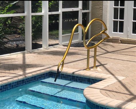 Custom Swimming Pool Handrails Contemporary Swimming Pool And Hot Tub