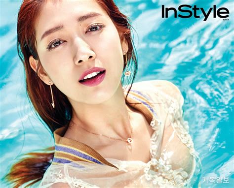 Park Shin Hye Takes A Sexy Poolside Dive In Latest Photoshoot — Koreaboo