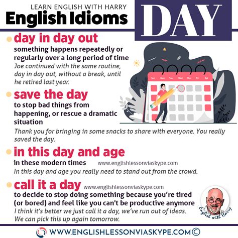 English Idioms With Day Learn English With Harry English