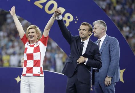 Under section 107 of the copyright act 1976, allowance is made for 'fair use' for purposes such as criticism, comment, news reporting, teaching. Soaked but smiling, Croatian president Kolinda Grabar Kitarovic wins fans; see pics