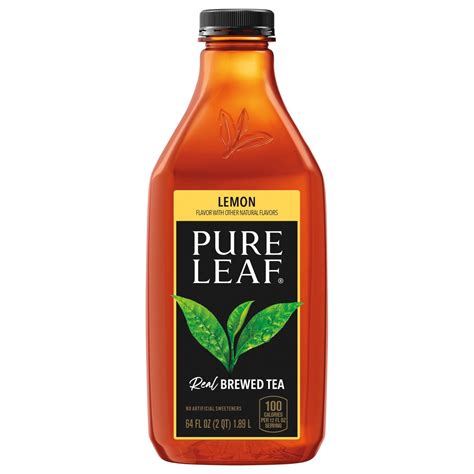 Pure Leaf Real Brewed Tea With Lemon Shop Tea At H E B