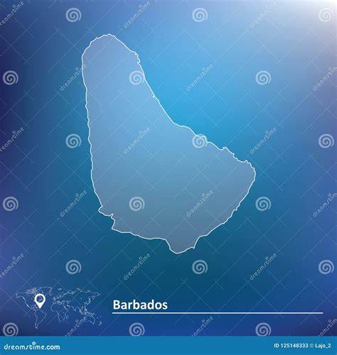 Map Of Barbados Stock Vector Illustration Of World