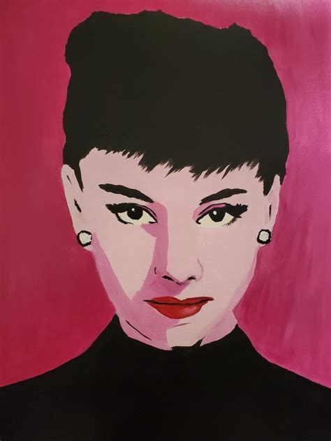 Audrey Hepburn Acrylic Paint In Recent Artwork