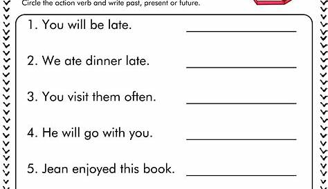 16 Best Images of Past Tense Verbs Worksheets 2nd Grade - Verb Tense