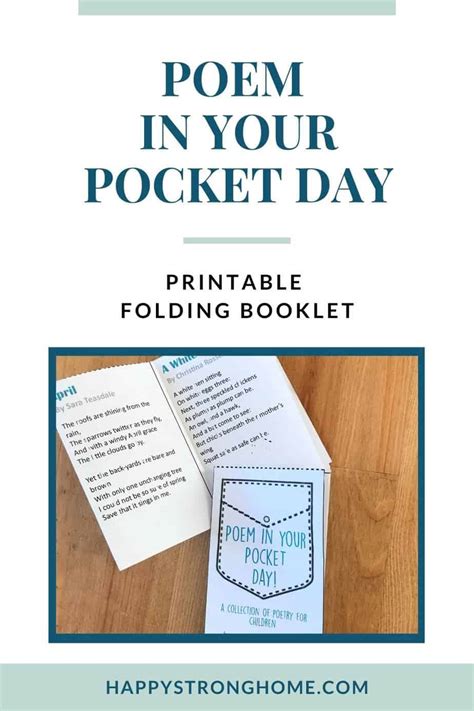 Poem In Your Pocket Printables Printable Word Searches