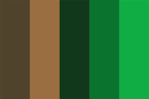 Greeny And Brown Color Palette