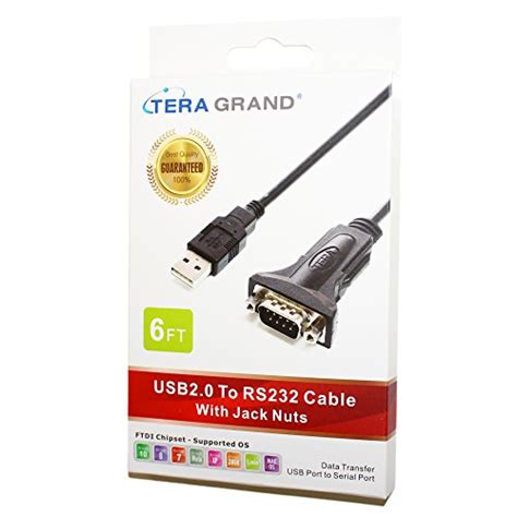 Tera Grand Premium Usb 20 To Rs232 Serial Db9 6 Adapter Cable