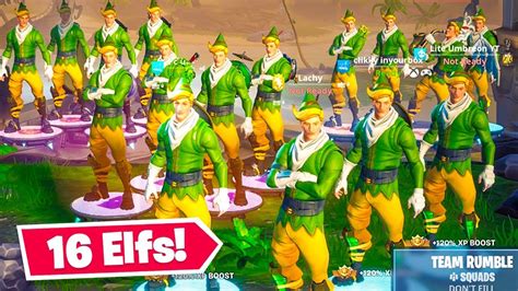 Few have them and everyone wants them. 16 * RARE * OG Elf Skins in einer Fortnite Lobby! + video