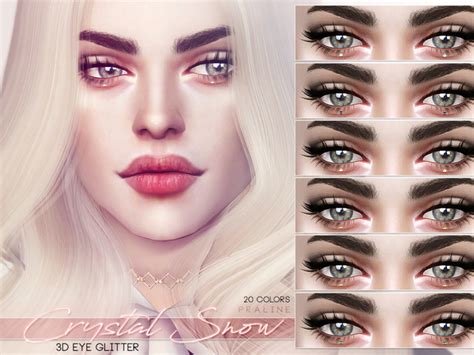 Crystal Snow 3d Eye Glitter By Pralinesims At Tsr Sims 4 Updates