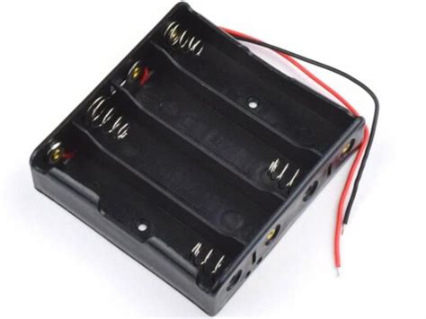 Lithium Battery Holder 4 X 18650 With Open Wire Ends