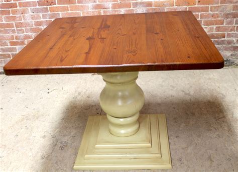 40in Square Dining Table With Pedestal Base Ecustomfinishes
