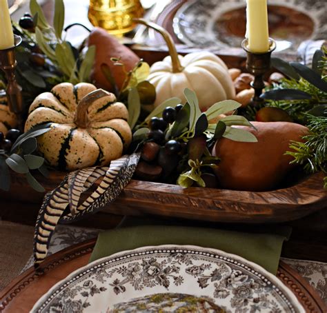 Beautiful French Country Thanksgiving Tablescape With Autumn Elegance
