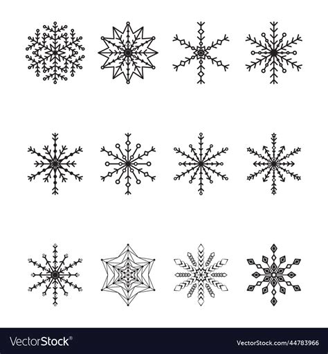 Christmas Snowflake Royalty Free Vector Image Vectorstock