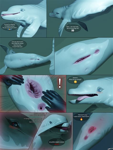 Rule 34 3d Artwork Absurd Res Anus Blue Eyes Blush Bottlenose Dolphin Cetacean Comic