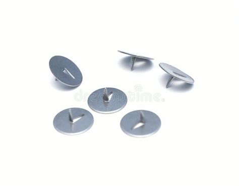 Macro Picture Of Metal Drawing Pin Stock Photo Image Of Thumb