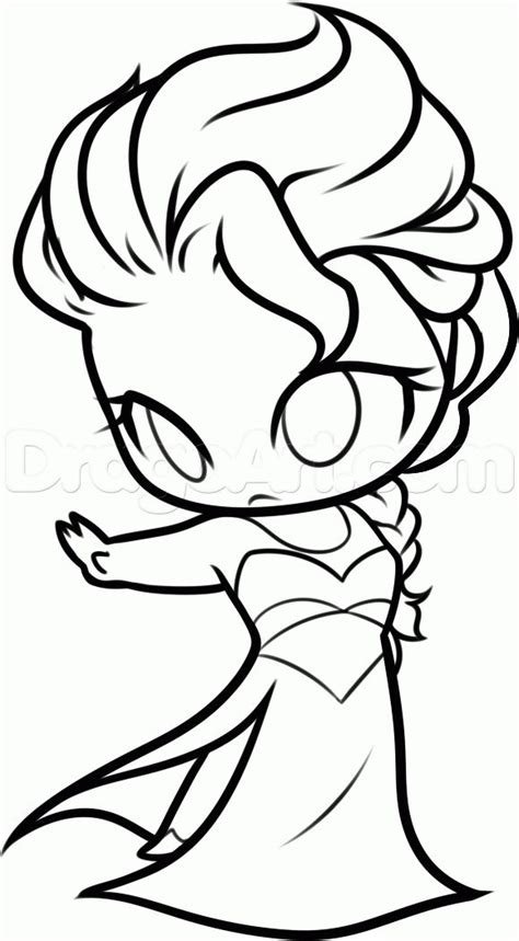 Disney baby princess coloring pages pleasant disney princess ariel. how to draw chibi elsa step 11 | Art | Pinterest | Chibi ...