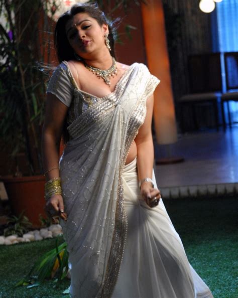 Actress Aarthi Agarwal White Saree Photos Actress Saree