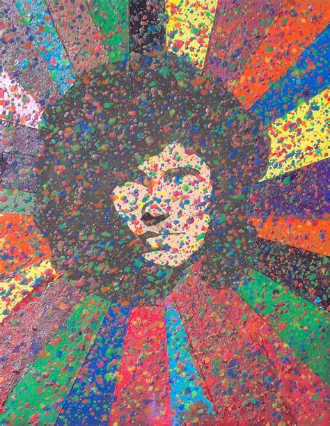 Jim Morrison Doors Singer Psychedelic Colorful Trippy