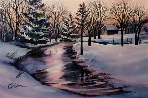 Kathy Los Rathburn Watercolorist Memories Of A Winter S Day