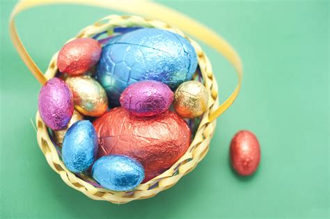 Free Stock Photo 7885 Collected Easter Eggs In A Basket Freeimageslive