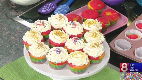 Maria Of Sweet Marias Makes Rainbow Cupcakes