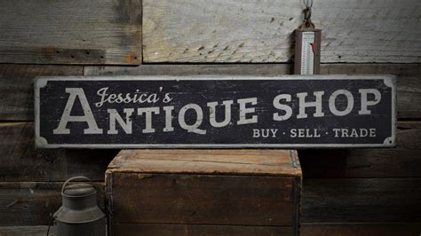 Antique Shop Sign Antique Sign Custom Antique Sign Wood Etsy