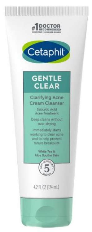Cetaphil Gentle Clear Clarifying Acne Cream Cleanser 1source