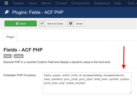In the php search script, do a select * from `table` where `field` like '%search%' sql query and output the results in html. How to run PHP Code in a Joomla Custom Field