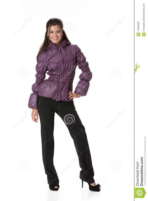 Young Woman In Fashionable Clothing Stock Photo Image Of Attractive