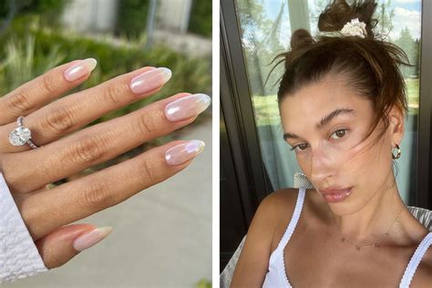 hailey bieber s glazed donut nails recreate the look sustainably brightly
