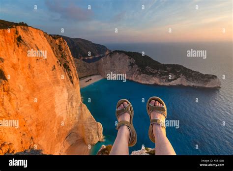 Beautiful Navagio Beach On Zakynthos Island In Greece Stock Photo Alamy