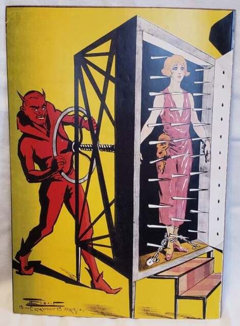 Unframed Art Poster Magician Puts Hypnotized Woman In Torture Chamber